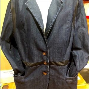 Vintage Apple bottoms jean jacket/blazer